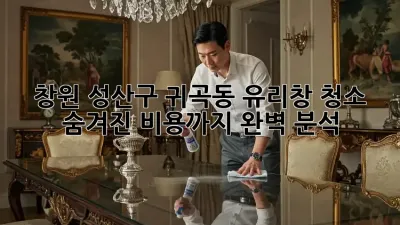 창원 성산구 귀곡동 유리창 청소, 숨겨진 비용까지 완벽 분석!