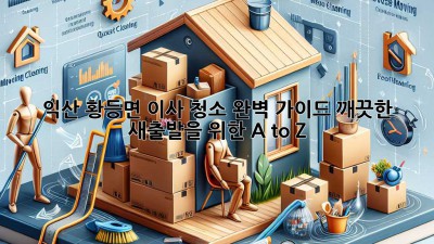 익산 황등면 이사 청소 완벽 가이드: 깨끗한 새출발을 위한 A to Z